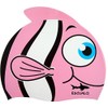 escualo Gorra para Natacion Niña Modelo Pez (Silicon) Impermeable, Unitalla,