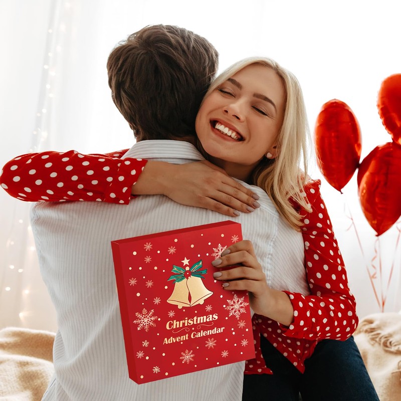 Scented Candles Advent Calendar 2024, 24 Tea Light Scented Candles,