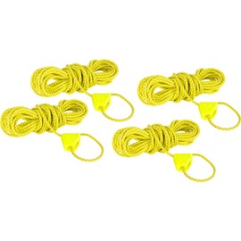Tatonka Unisex - Adult Storm Line 2mm Reflective 4 x 4m Guy Lead, Yellow, 4m