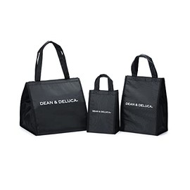 DEAN & DELUCA Cooler Bag 3-Piece Set, Insulated Bag Eco Bag, for Women and Men, Lunch Bag, 14.8 x 14.3 x 4.5 inches (37.5 x 36.2 x 11.5 cm)