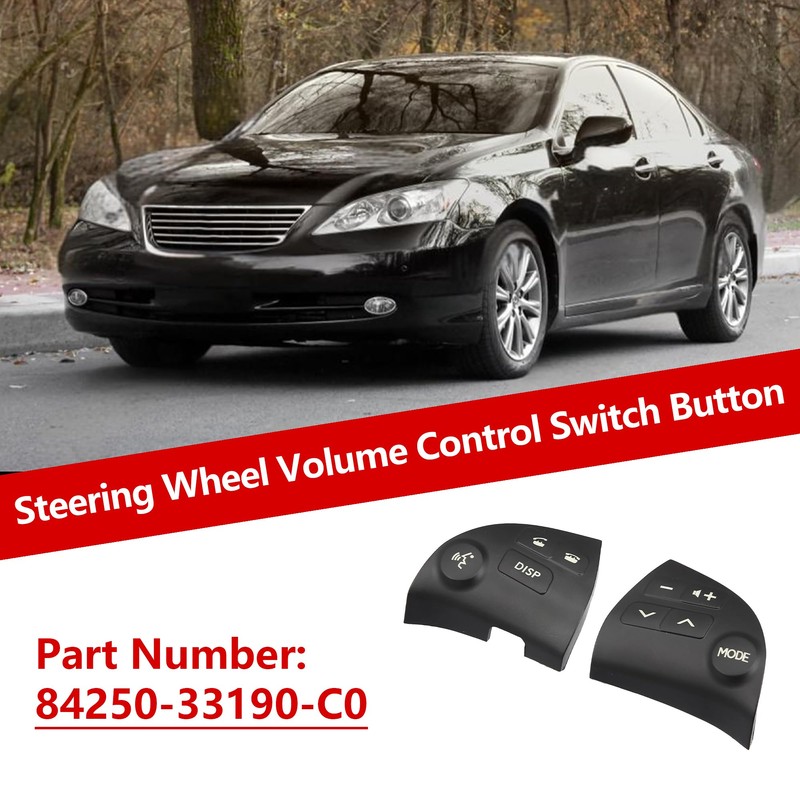 1 Pair Steering Wheel Volume Control Switch Button Replacement for
