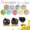 GZMAYUEN 100g Holographic Sequins Chunky Glitter, Sequin Glitter Powder for