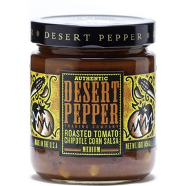 Desert Pepper Roasted Tomato Chipotle Corn Salsa, Medium, 16-Ounce