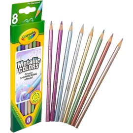 Crayola Metallic FX Colored Pencils - 8 Pencils, 6 PACK