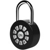 Xcase Metallvorhängeschloss: Metall-Vorhängeschloss mit Zahlencode und App, Bluetooth, IP65 (Schloss,