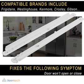 Seentech UPGRADED 240365401 & 240356501 Refrigerator Meat Pan Hangers (Left & Right) - Compatible with Frigidaire & Kenmore Refrigerators C Replaces: EA430245, PS430245, 891310, AH430245, 891216