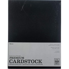 Darice GX-2200-02, 8.5"x11" (50 Sheets), Black