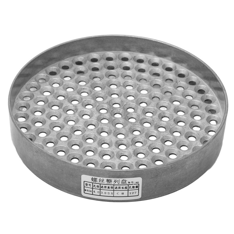 Screw Tray Slotted Tool Storage Holder 127 Holes Zinc Alloy