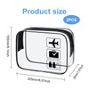 2pcs TSA Approved Toiletry Bag, Clear Travel Toiletry Bag with