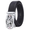D.Stomo 120 Men's Transformation Belt, Buckle, Rotation, Genuine Leather, Business