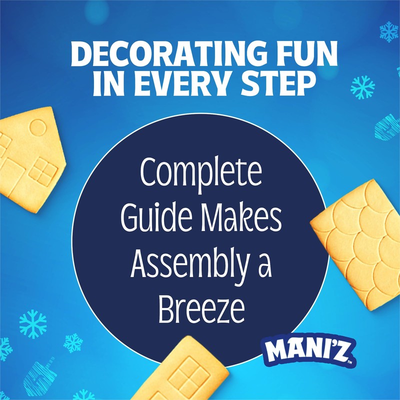 Do-It-Yourself Chanukah House Cookie Decorating Kit By Manischewitz, Easy Build