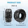 EOPOAYI 19x7-8 ATV Mini Bike Tires Tubeless Compatible with Coleman