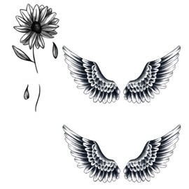 ADOFUN Tattoo Sticker Waterproof Juagua Tattoo Henna Tattoo 2 Weeks Tattoo Sticker Tattoo Sticker Tattoo Sticker Botanical Flower Leaf Tattoo Sticker Fashion Cute Tattoo Sticker Easy to Apply on Arms