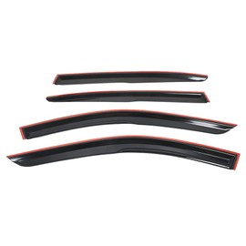 GXYWADY Replacement for 2014 2015 2016 2017 2018 2019 2020 Infiniti Q50 JDM Wavy Mugen Style 4 Pcs Tinted Window Visor Guard Vent