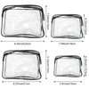 Jaczora 4PCS Clear Toiletry Bag, Carry on Airport Airline Compliant