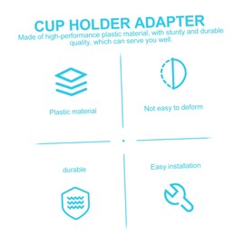 Milisten Cup Holder Car Cupholder Converter for Car Cupholders for Your Car Cup Keeper Converter Car Cup Organizer Console Expand Cup Keeper Car Cup Keeper Extender Plastic Center Console