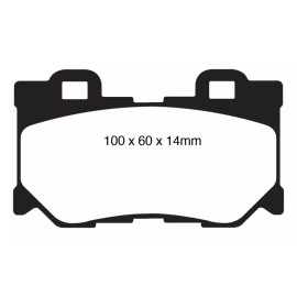 EBC for 2008-13 Infiniti FX50 5.0 Redstuff Rear Brake Pads