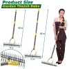 Nicecho Strong Dethatcher Rake 19 tines / 55" long Garden