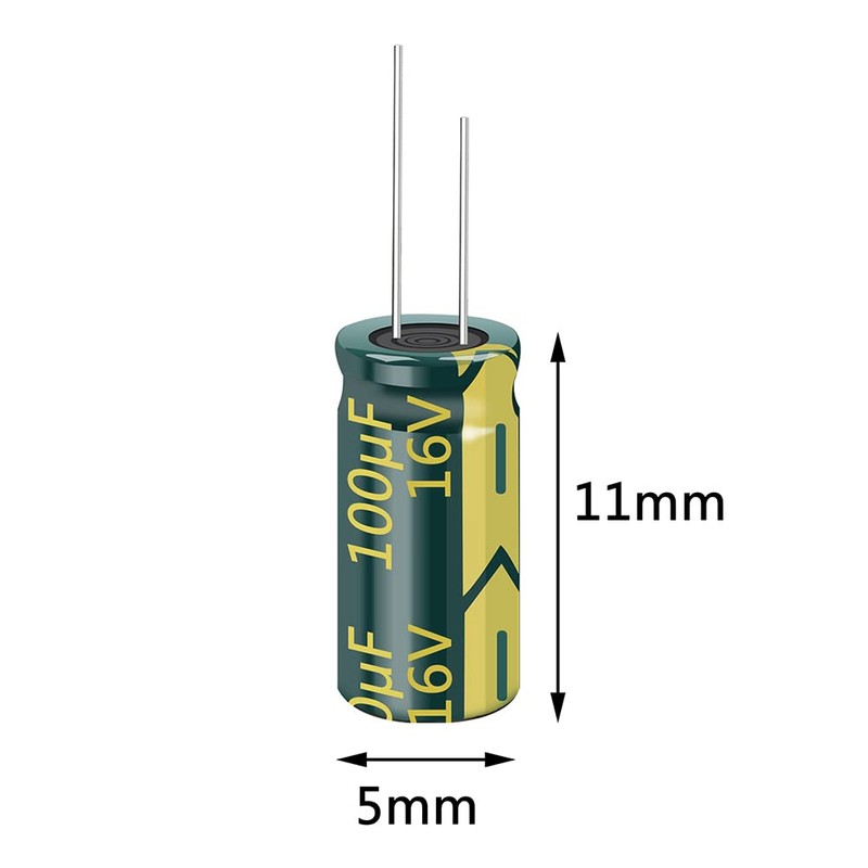 PENGLIN 20pcs Electrolytic Capacitors Aluminum Electrolytic Capacitors 16V 100UF 105℃
