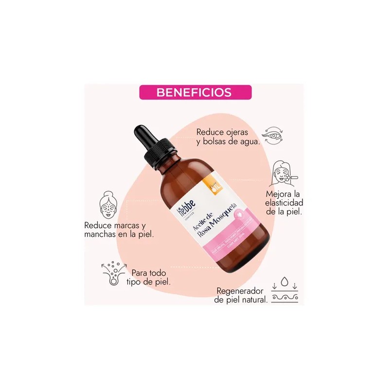 Aceite de Rosa Mosqueta Hebbe Cosmetics Kit 3x50ml Prensado Fro