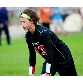 Kenz Laurenz 12 Tie Back Headbands Moisture Wicking Athletic Sports Head Band You Pick Colors (Blue)