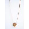 Stainless steel heart-shaped women's necklace, with the magnificent brilliance of