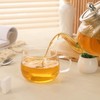 GURUDAR Glass Tea Cups Set of 2, Clear Borosilicate Glass
