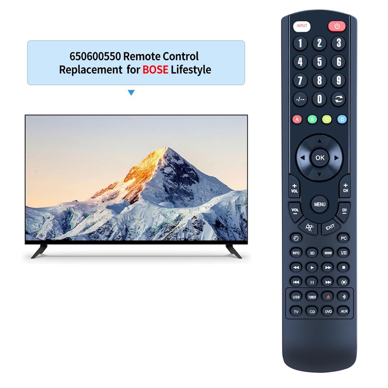 PZL Replacement Remote Control for Bose Lifestyle 650/600/550 Media Center
