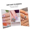Minkissy 10sheets Nail Art Stickers for Women Creative Festival Decals