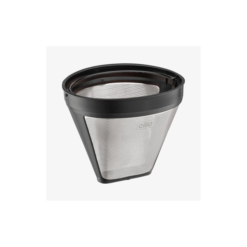 Cilio Coffee Filter Made from Stainless Steel, Silver, 12 x