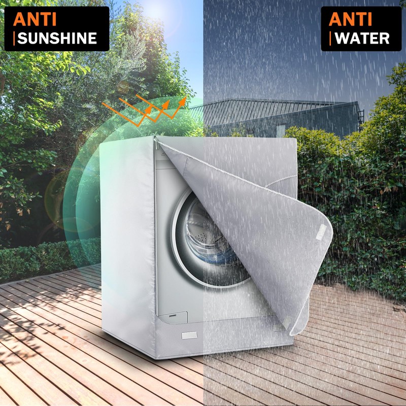 AKEfit Washer/Dryer Cover for Front Load, Washing Machine Cover Waterproof,