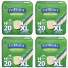 Medline FitRight Ultra Adult Diapers Incontinence Briefs with Tabs, Heavy