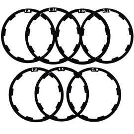 Zetatau Bicycle Flywheel Washer Spacer Cassette Headset Gasket Hub Bottom Bracket Bike Cycling Flywheel Axle for MTB Road Bike 1 mm 1.5 mm 1.85 mm 2 mm 2.18mm 2.35mm 2.5mm (7 pcs)
