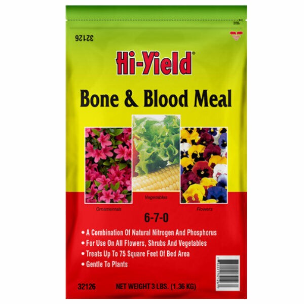 Bone and Blood Meal 6 - 7 - 0 ( 3 lbs) For All flowers, Shrubs and Vegetables