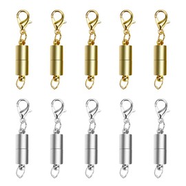 WINBST Magnetic Clasp Magnetic Lobster Clasps DIY for Necklace Bracelet Jewellery Lobster Clasp Stainless Steel Necklace Jewellery Making
