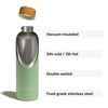 Waterdrop® Steel Bottle 600ml | Stainless Steel Water Bottle, Double