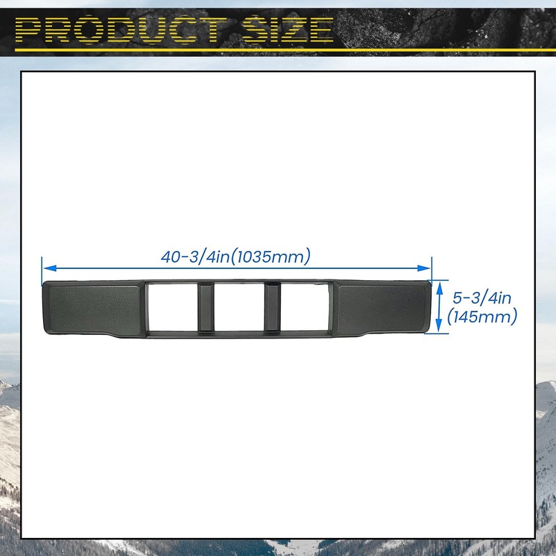 Front Bumper Lower Grille Trim Panel Black For 2015 2016