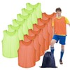 TopTie 12-Pack Scrimmage Vests, Kids & Adult Practice Jerseys, Breathable
