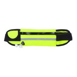 Cangurera Deportiva con cinturon elastico y salida de cable de audifinos. Riñonera con bolsa de malla para hacer ejercicio, para correr, de viaje o ex