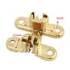 Hidden Hinge, 1pc Invisible Hinge 180 Degree Gold Zinc Alloy