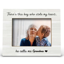 FONDCANYON Grandma Picture Photo Frame - Great Grandma Mothers Day Birthday Gifts for Nana, First Time New Grandma Grandparents Baby Announcement Gifts Grandma and Me Picture Frames(5x7 Inch Photo)