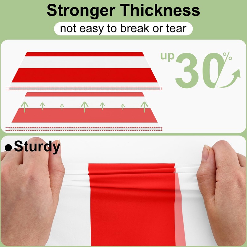 misaya 3 Packs Striped Disposable Table Cloth, 54 x 108