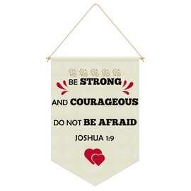 Bible Verses for Nursery Decor Inspirational Christian Wall Hanging Pennant Flag Kids Bible Verses Wall Decor for Baby Boys Girls Nursery Playroom Bedroom Christmas Birthday Gift Linen Cotton Flag