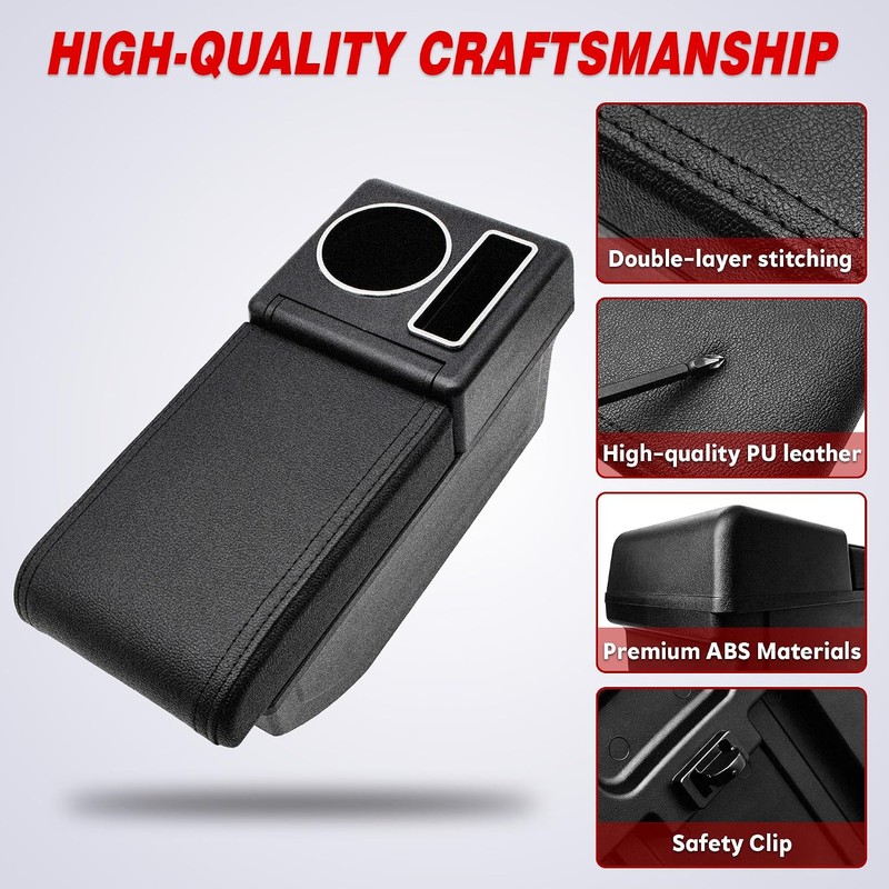 YJYWZH - Caja para reposabrazos de coche para accesorios Volkswagen