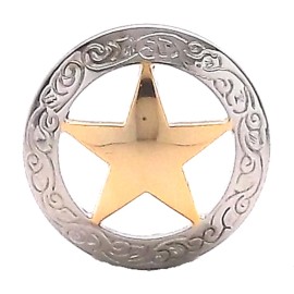Stecksstore Texas Star Screwback Concho 1-1/8" 7461-01