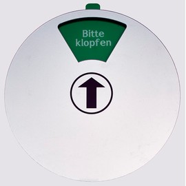 FREI - BESETZT Round Sign Grey-15 cm - Please klöpfen-Nicht im Büro-Bitte waarten-Bitte nicht stören-In einem Meeting-Bin gleich zurück (Grau)