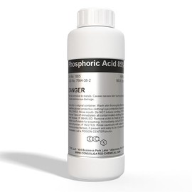 Phosphoric Acid 85% - High Purity Industrial Grade - Premium Multi-Purpose Use for Cleaning, Etching, Rust Removal, and More. (100mL)