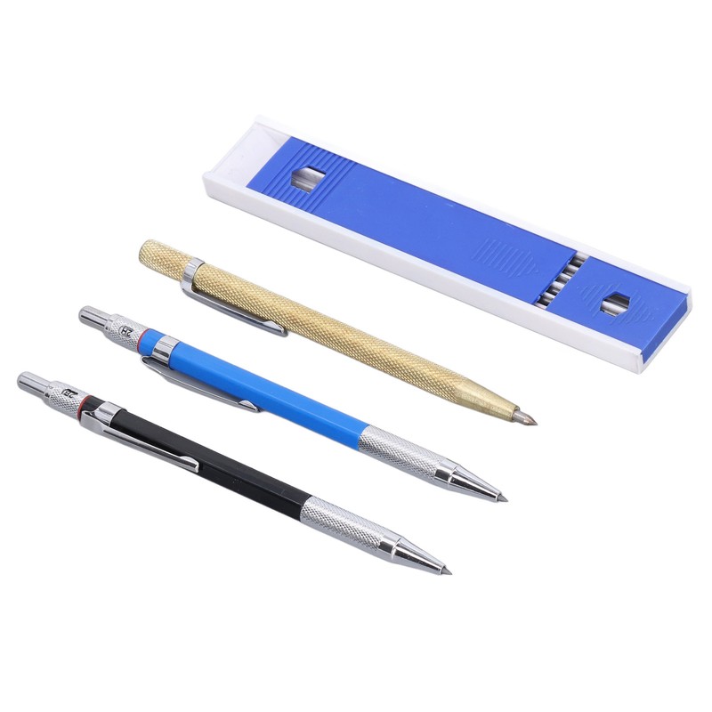 Carpenter Pencil Mechanical 2.0mm Marking Scriber Tool with Refills for
