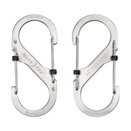 Nite Ize SlideLock Pet S-Biner, Stainless Steel Locking Carabiner for Leash and Gear