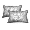 GALMAXS7 Satin Pillowcase for Hair and Skin Grey Leopard Print